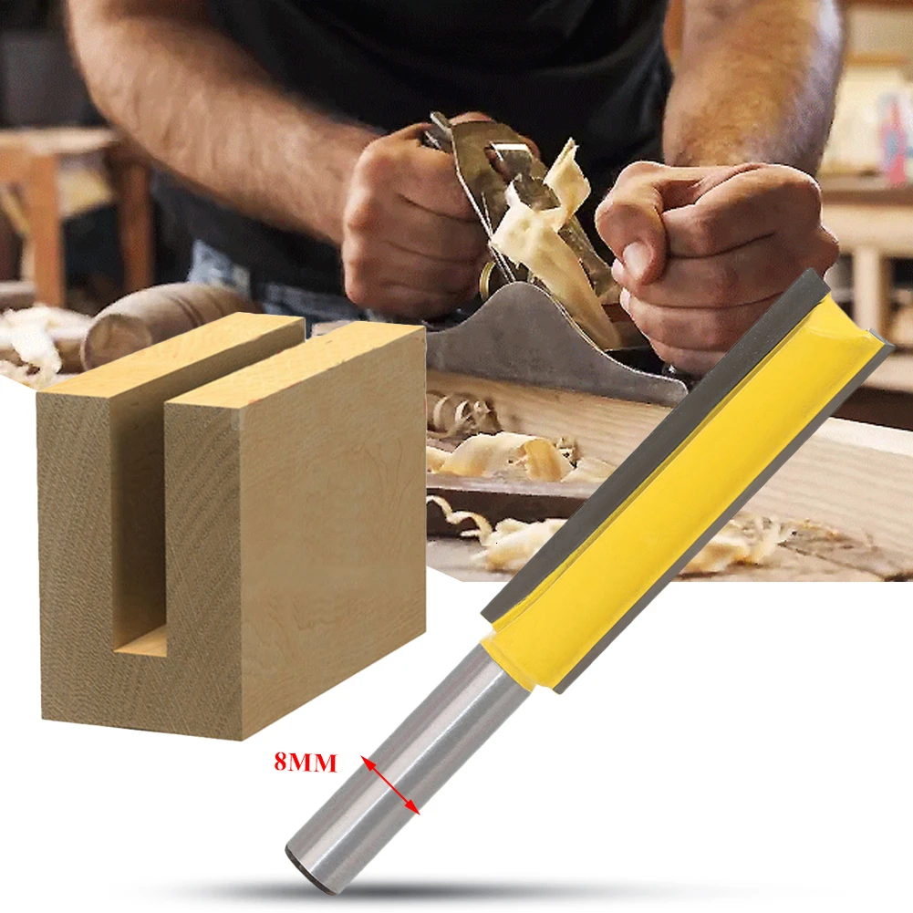 

1pc Shank Trimmer Ceaning Flush Trim Router Bit Straight End Milll Tungsten Milling Cutters For Woodworking Tools Edge Cutter