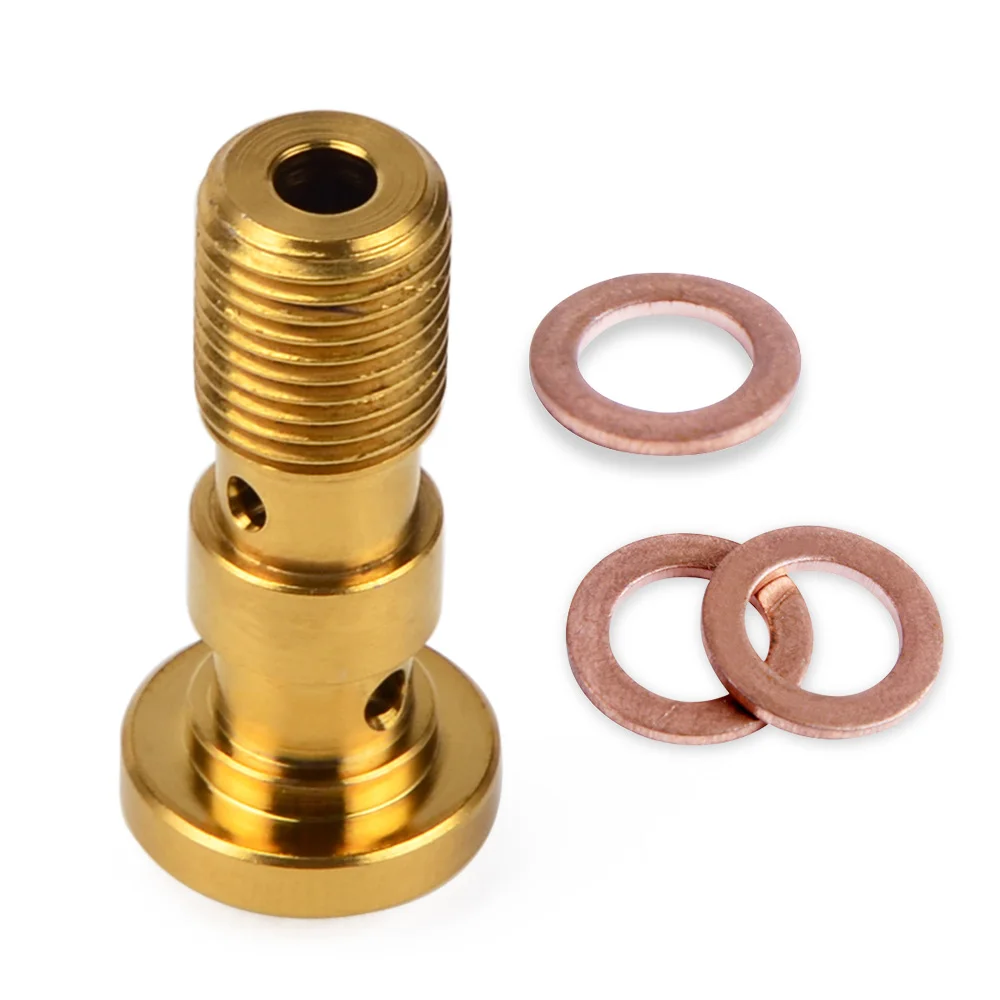 Nicecnc motocicleta inoxidável freio banjo parafuso m10 x 1.0mm banjo parafuso m10x1.0 para ktm ducati triumph-5