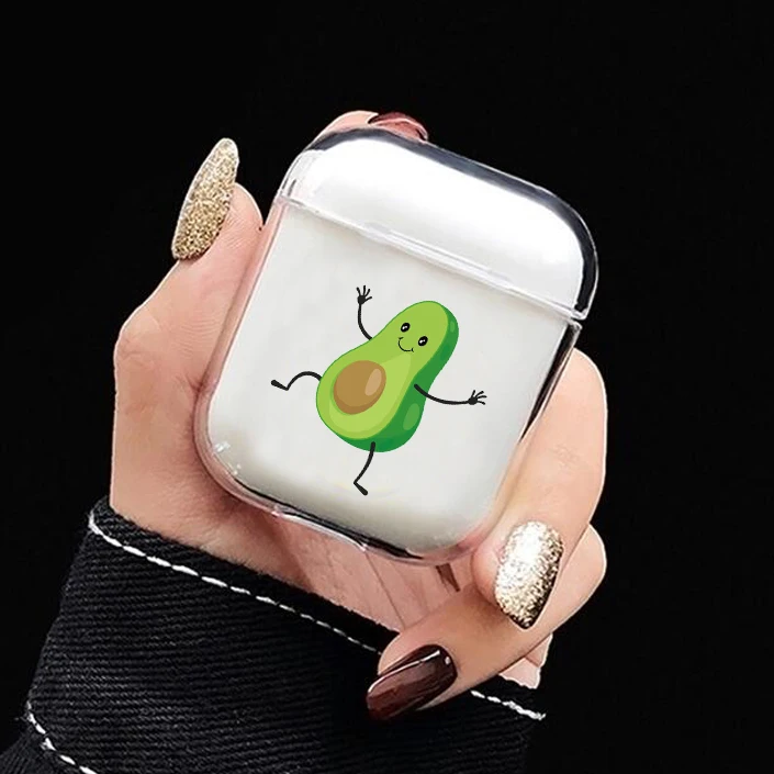 14 Мультяшный чехол для Airpods, милый, с милым сердечком, прозрачный, Жесткий Чехол для ПК, чехлы для AirPods, защитные беспроводные наушники - Цвет: 14