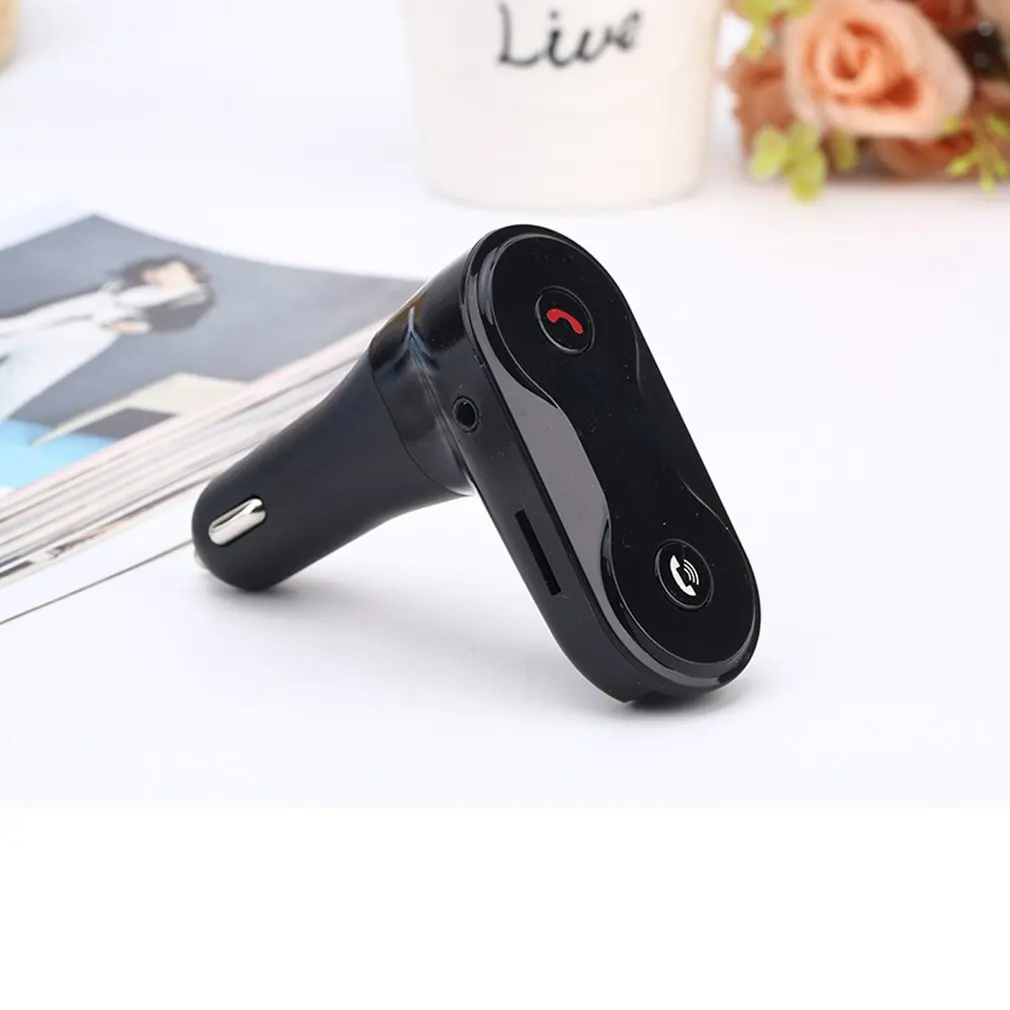 

Car Styling C8 Car Kit Handsfree FM Transmitter Radio MP3 Player USB Charger LCD Remote Music Player Support TF Card