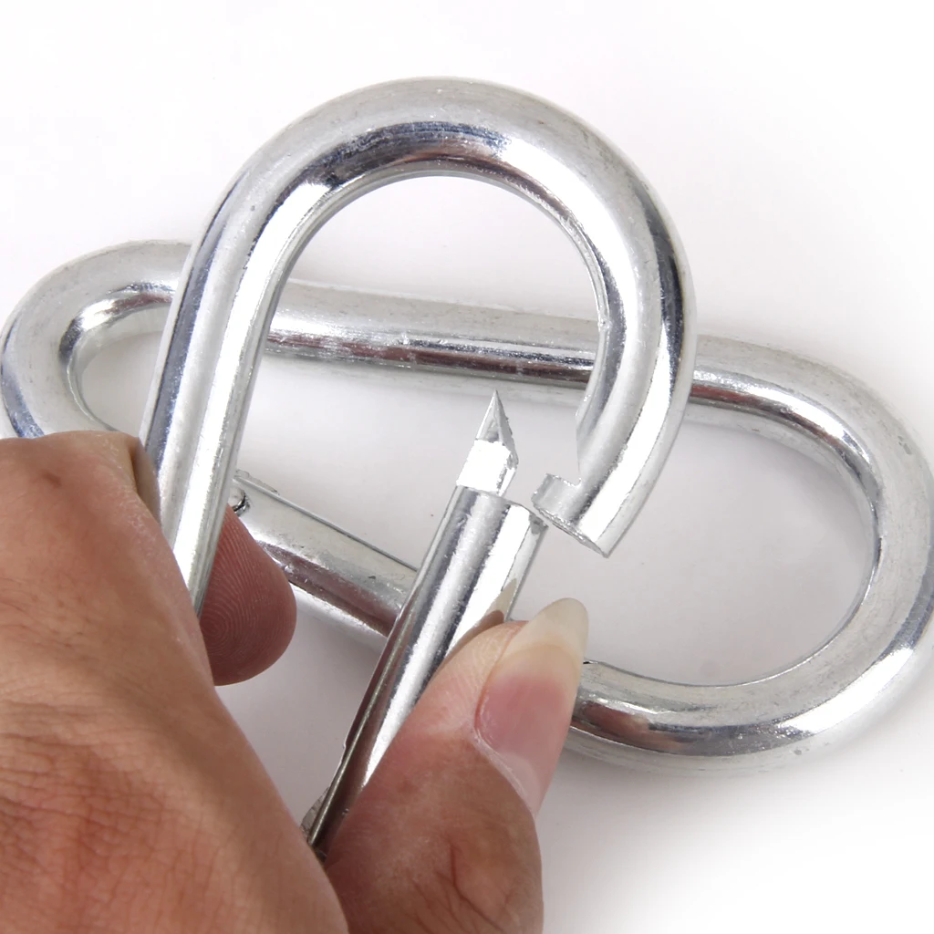 2 Pieces Swing Spring Clip 4inch, Heavy Duty Snap Hook Carabiner Clips for Garden, Camping, Fishing, Hiking, Traveling