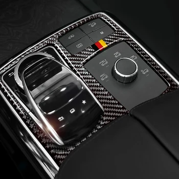 

For Mercedes GLE 2015- GLS - M Class 2012-2015 Carbon Fiber Central Control Armrest Multimedia Plane Stickers