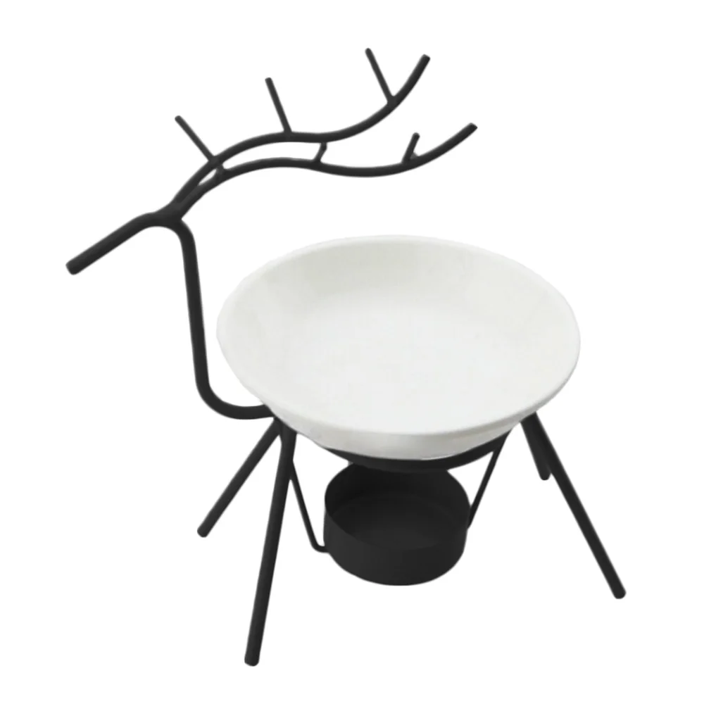 

Iron Aromatherapy Furnace Deer Shape Oil Burner Candle Holders Creative Modern Minimalist Oil Stove Lamp Decorations Living Room