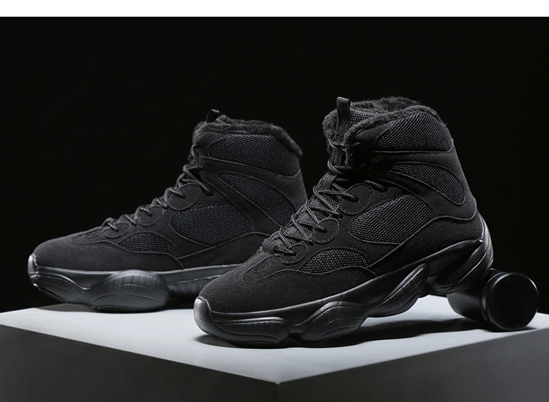 Winter Brand Krasovki Mens Casual Shoes High Top with fur Breathable Sneakers Zapatos Hombre Male Sport Shoes Chaussures Hommes