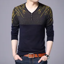 CO Новинка, Осенние мужские свитера с принтами жаккардовые комплекты с v-образным вырезом, Молодежный Джокер, свитер