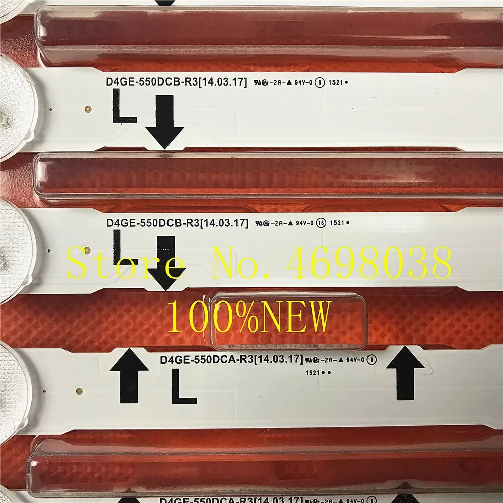 100% Новинка 12 шт./лот 55 дюймов светодиодная подсветка линзы полоски D4GE 550DCA R3 550DCB