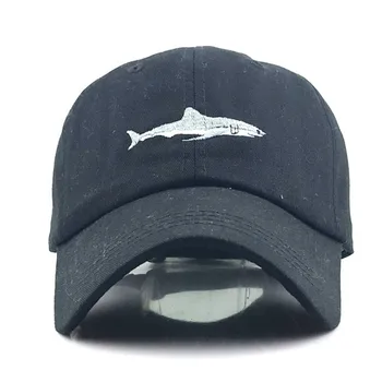 

men and women cap Spring and autumn Shark shape Washing embroidery Simple with visor Baseball caps hat outdoor leisure
