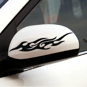 

Car Stickers Car Decoration FLAME Shielding Paint Scratches Car Stickers Decals Mirrors 18*4cm