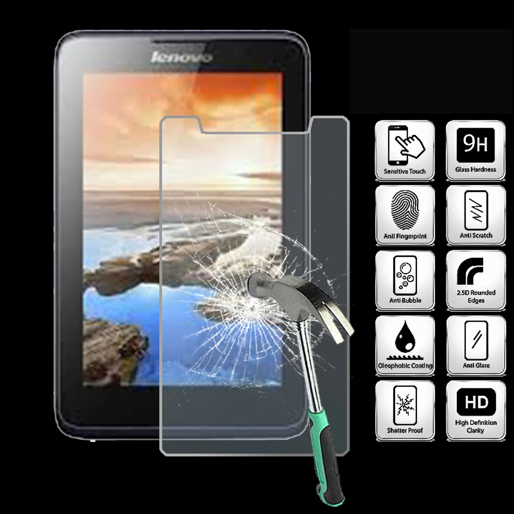 

For Lenovo Tab A7-50 A3500 7.0" - 9H Tablet Tempered Glass Screen Protector Cover Explosion-Proof High Quality Screen Film