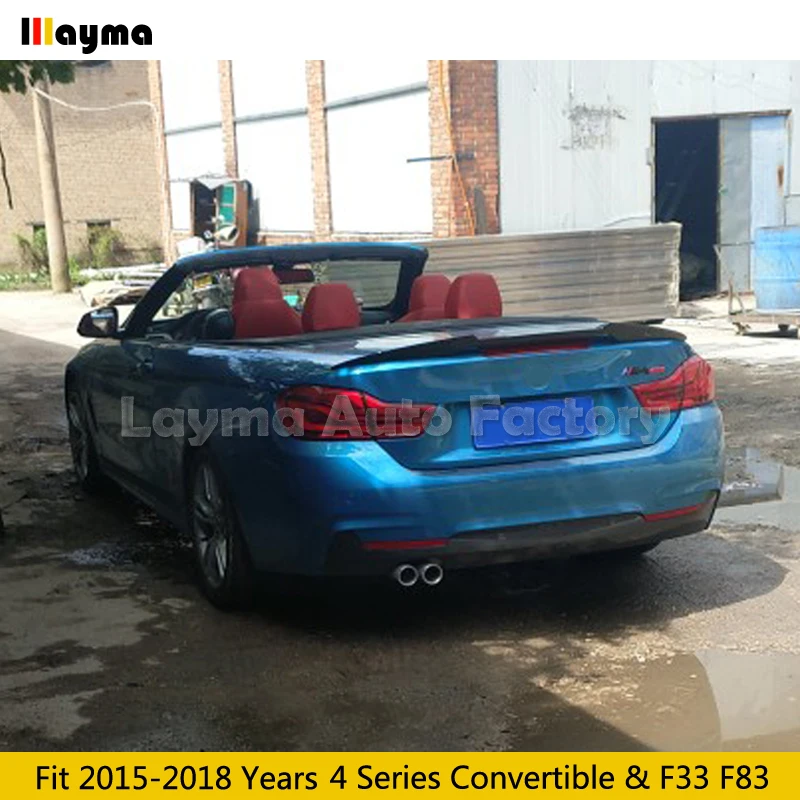 Стильный спойлер M4 для заднего багажника из углеродного волокна BMW 4 серии