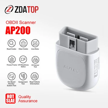 

Autel AP200 Bluetooth OBD2 Scanner Code Reader Full Systems Diagnoses AutoVIN TPMS IMMO Family DIYers PK MX808