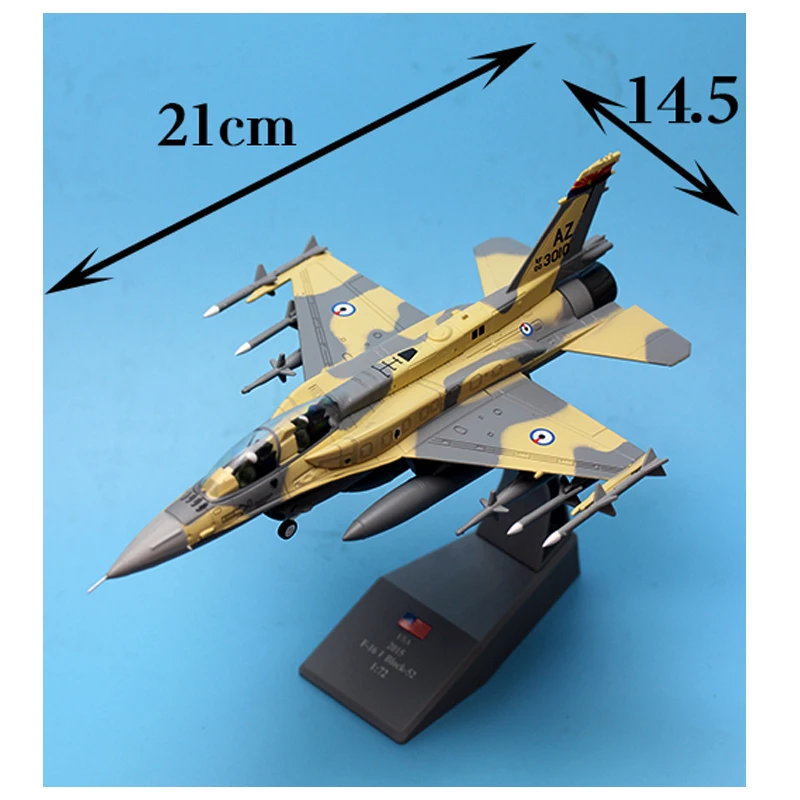 Самолет Модель ВВС США F16 Block52 разведки самолет сплава модель F16 1: 72 diecast металлические модели самолетов