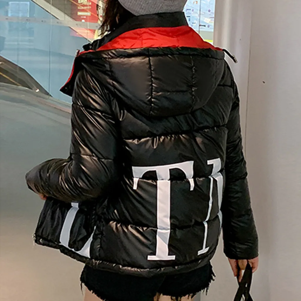 Chaquetas mujer женская зимняя теплая хлопковая зимняя куртка с капюшоном однотонное пальто с длинными рукавами женская veste femme manteau femme