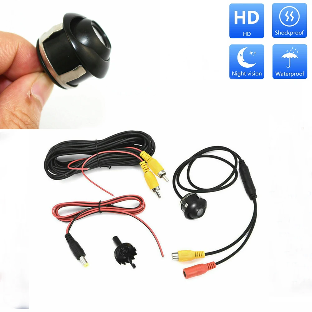 Для CCD Coms HD ночного видения 360 ° Автомобильная камера заднего вида 12V