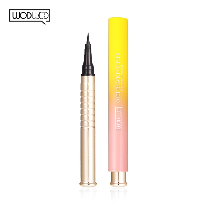 02yellow-pink tube Очаровательная градиентная Красивая крутая Черная Подводка для глаз водостойкая матовая долговечная быстросохнущая подводка для глаз для девушек для офисных леди - Цвет: 02yellow-pink tube