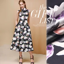 118 см атласная шелковая ткань с принтом МЕТР 19 мм мягкий шелк стрейч атласная ткань спандекс шелковая ткань для платья оптом ткань