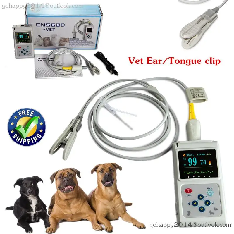Пульсоксиметр CMS60D ветеринарный с USB программным зажимом|pulse oximetry|oximeter pulsepulse oximeter |
