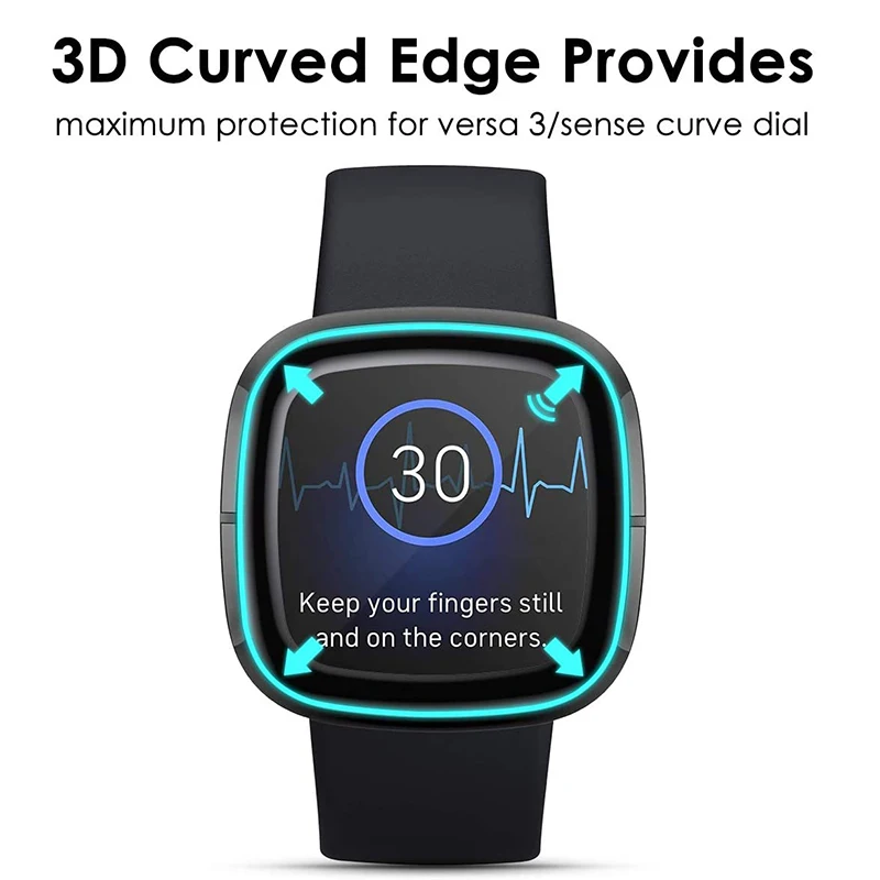 Fitbit Versa 3 ȣ Ŀ  3D ȣ ʸ fitbit ũ   ڸ ׷̵ ü ȭ ȣ ( ƴ)