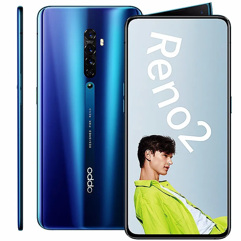 Новый оригинальный смартфон Oppo Reno 2 20x zoom 6 5 дюйма 3 0x730 VOOC 128 Snapdragon 8 ГБ ОЗУ Гб ПЗУ