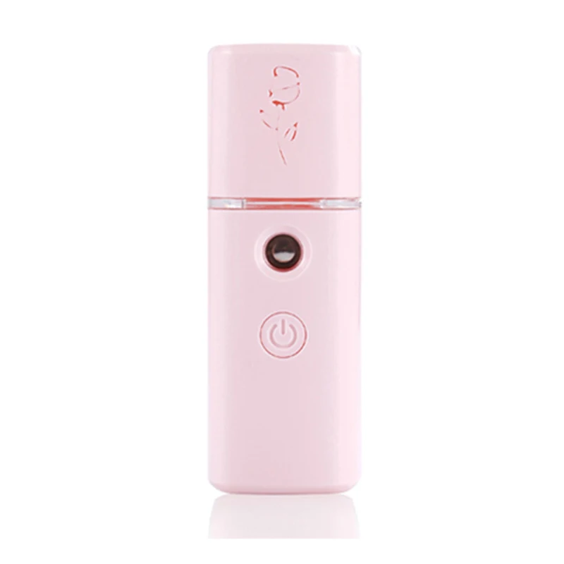 Увлажняющий косметический инструмент для лица, портативный usb зарядка, нано-распылитель, удобный распылитель, прибор для красоты - Цвет: Pink