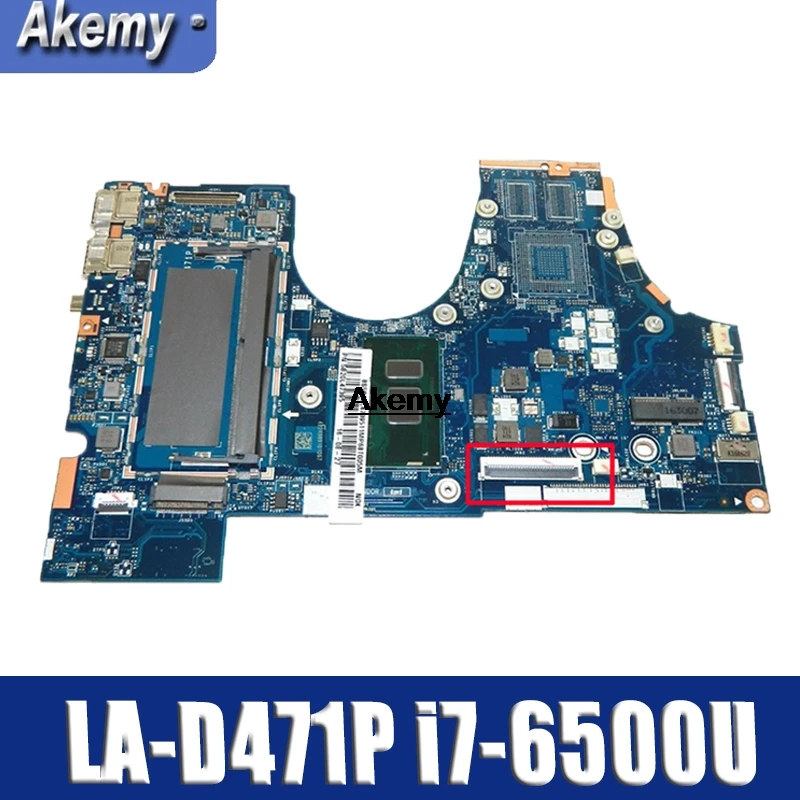 Материнская плата для ноутбука For Lenovo Yoga 710 14ISK с i7 6500u CPU LA D471P 5B20L47395 DDR4 MB 100%