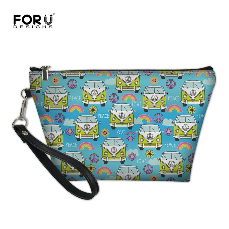 FORUDESIGNS косметичка для женщин, хиппи-автобус макияж сумки Дорожная Водонепроницаемая косметичка аксессуары Органайзер сумка для хранения - Цвет: XM2288Z8