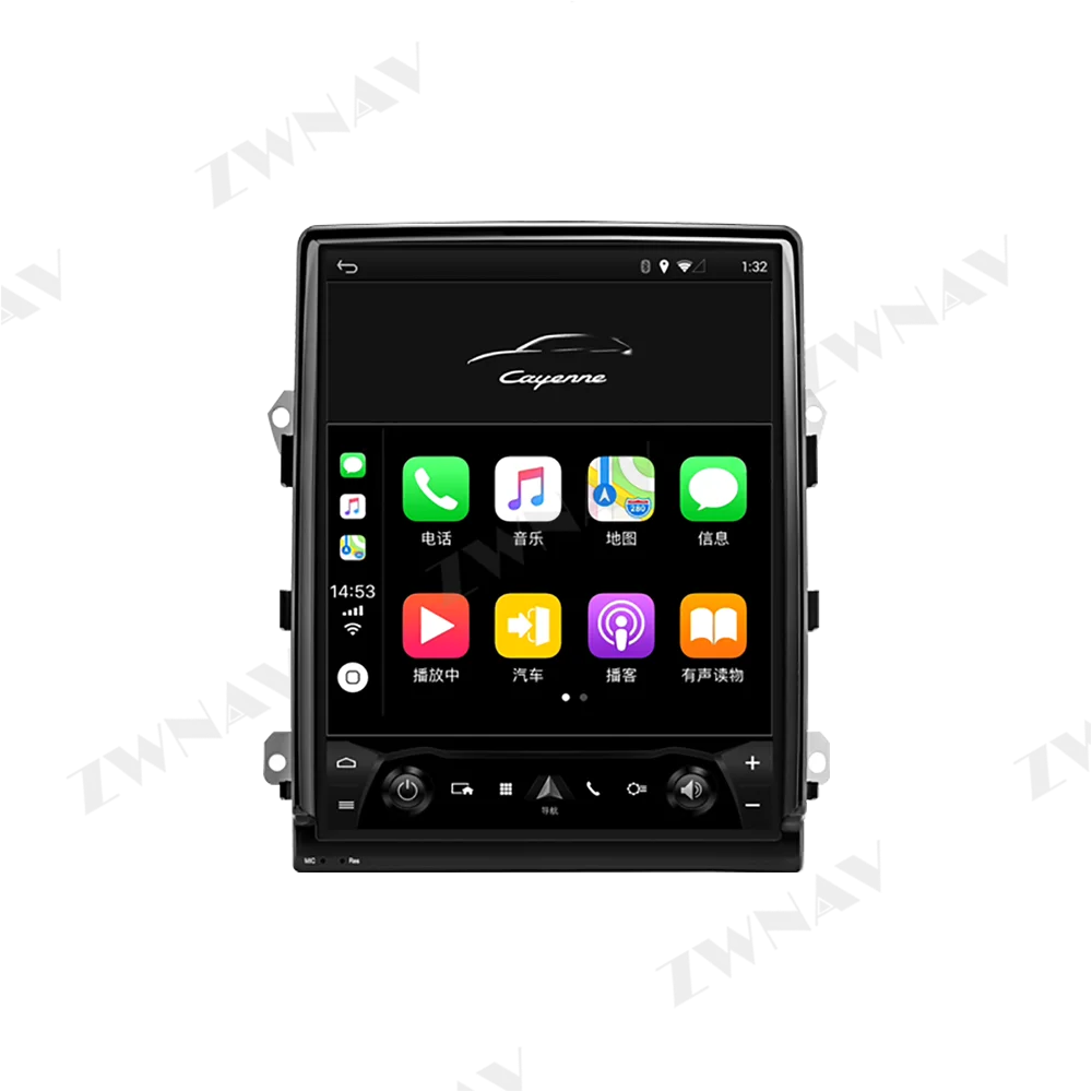 

ZWNAV Android 9.0 10.4" Tesla Vertical screen car audio multimedia player for Porsche Cayenne 2011-2015 gps navigation