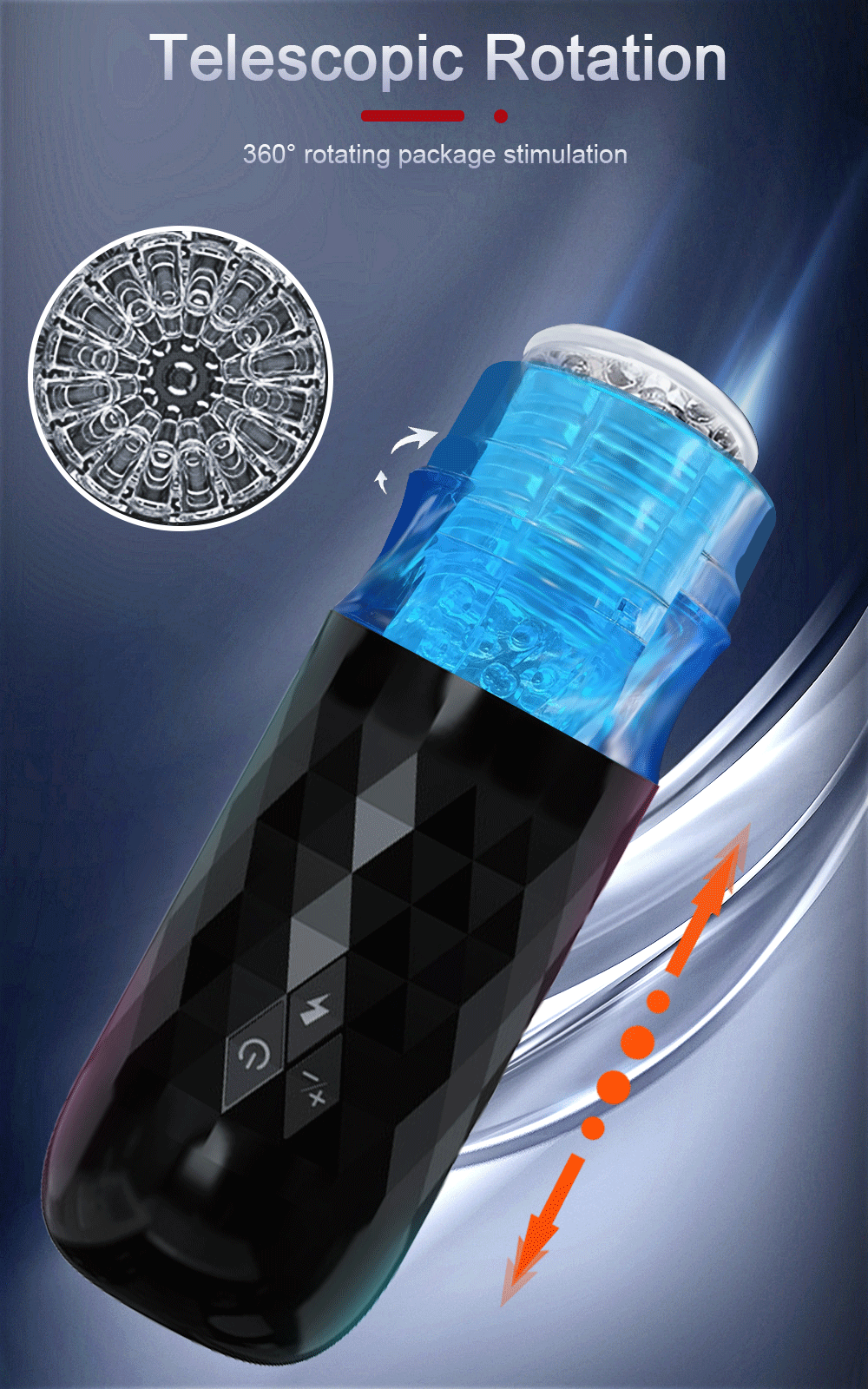 Automatic Male Masturbator Telescopic Silicone Sex Toy For Men Adult 