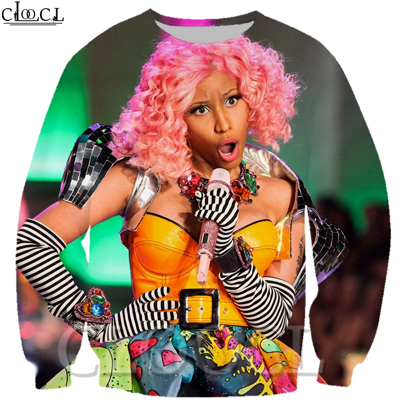 CLOOCL хип хоп новейший Свитшот Nicki Minaj Рэппер певец для мужчин/женщин осенняя
