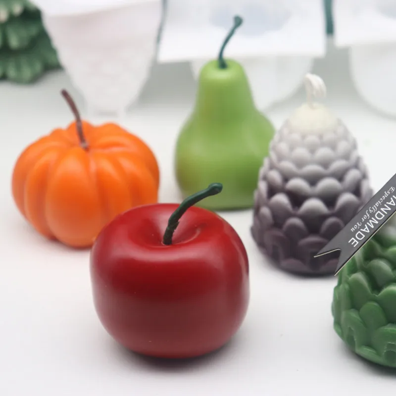3D Fruit Shape Silicone Candle Molds for Making Aromatherapy Candles aromatherapy candle mold silicone mold silicone candle molds silicone candle mold candle mold