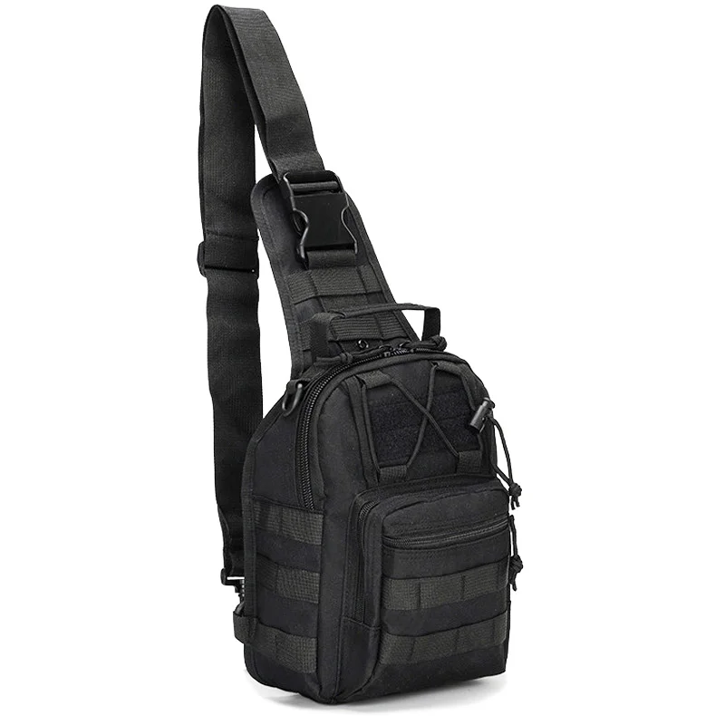 black Открытый наплечный Военный Рюкзак Molle, армейский походный рюкзак, походный рюкзак для рыбалки, охоты - Цвет: black