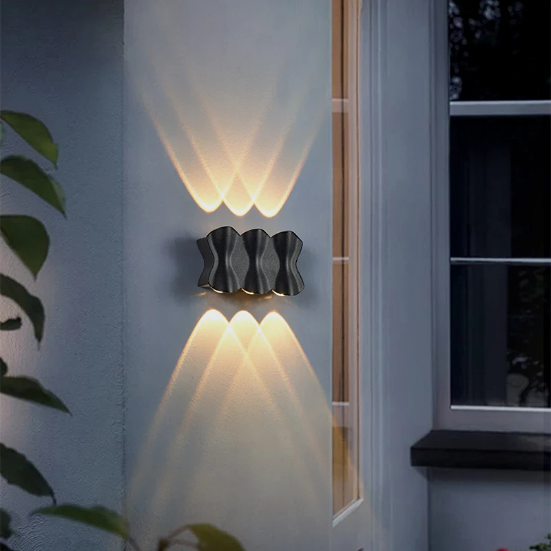 IP65 LED Wall Lamp Outdoor Waterproof Garden Lighting 4W 6W 8W Aluminum AC86-265 Indoor Bedroom Living Room Stairs Wall Light