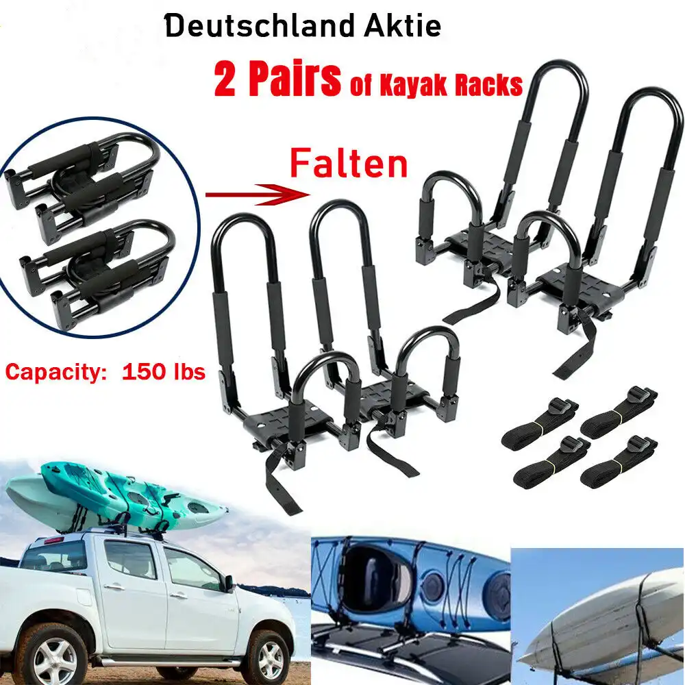 Kayak Roof Rack Kayak Carrier Rack Set Canoe Boat Surf Ski Roof Top Mount Bar Rack Car Suv Crossbar Automotive Ecog Roof Racks Boxes