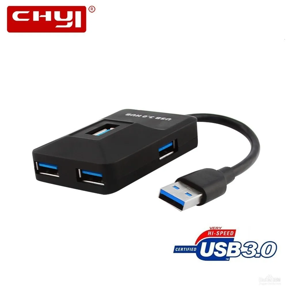 USB chyi 3,0 хаб мульти в одном комбо микро 4 порта Usb3.0 Hab сплиттер мини Портативный высокоскоростной ПК Acccessories для ноутбука Macbook