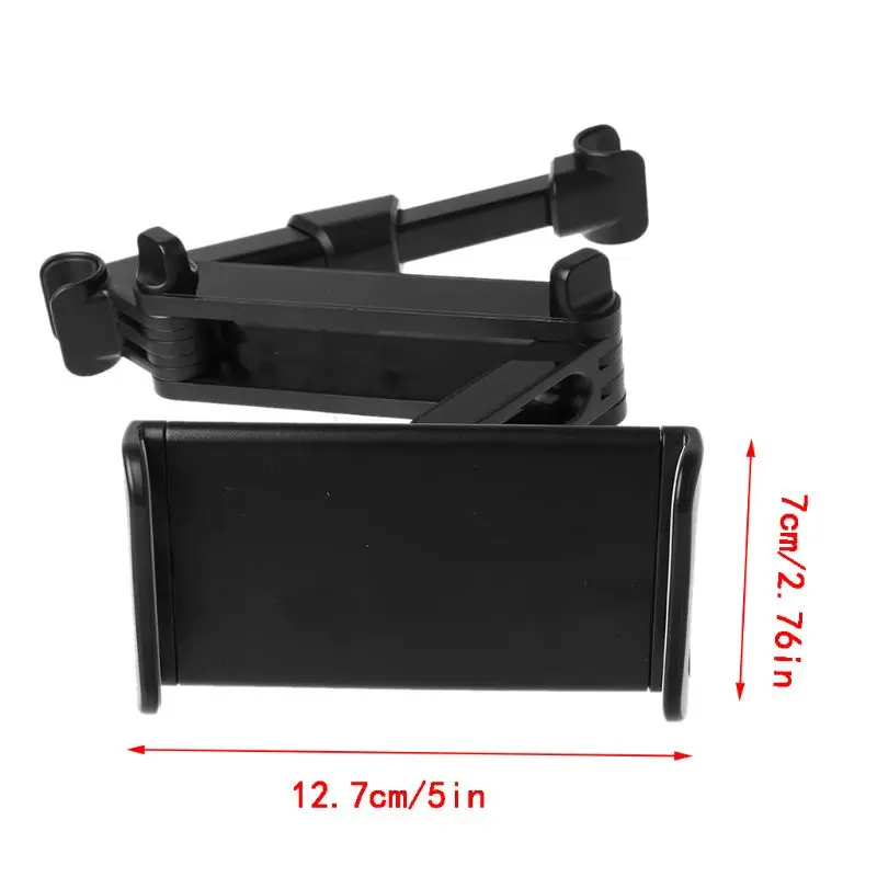 4-12 Inch Car Mobile Phone Holder Foldable Tablet Stand Back Seat Headrest Mount Bracket