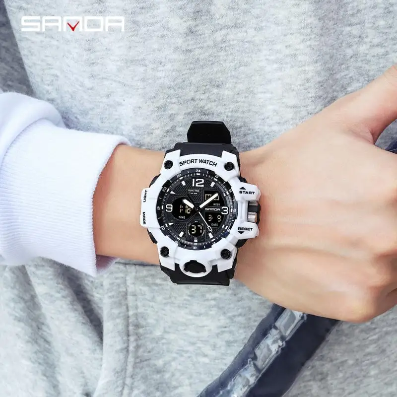 Men Sports Watches G Style Black Wrist Watch Led Digital 50M Waterproof Watch for S Shock Male Clock Relogio Masculino Dropship - 6