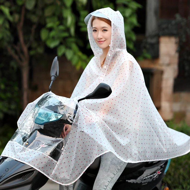 Fashion Dots Raincoat Adult Hiking Outdoors Fishing Plastic Environmental Protection Cycling | Дом и сад