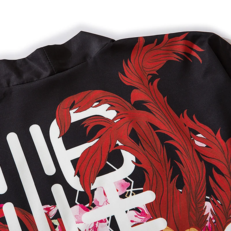 Пиджак кимоно мужской в стиле Харадзюку японское тонкое свободное уличное