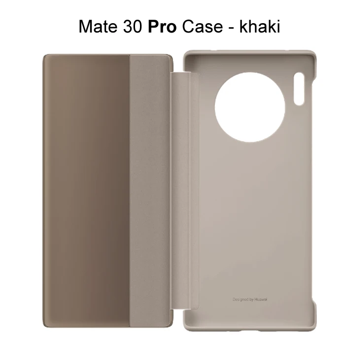 Флип-чехол из искусственной кожи для HUAWEI mate 30 mate 30, чехол для сна, защитный чехол для mate 30 mate 30Pr - Цвет: Mate30Pro Case Khaki