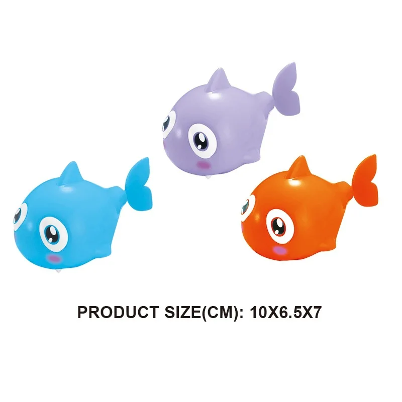 

CHILDREN'S Cartoon Spring Small Toy Winding Swimming Shark Turtle Hippocampus Can Swim Baby Play with Water Bath Toy