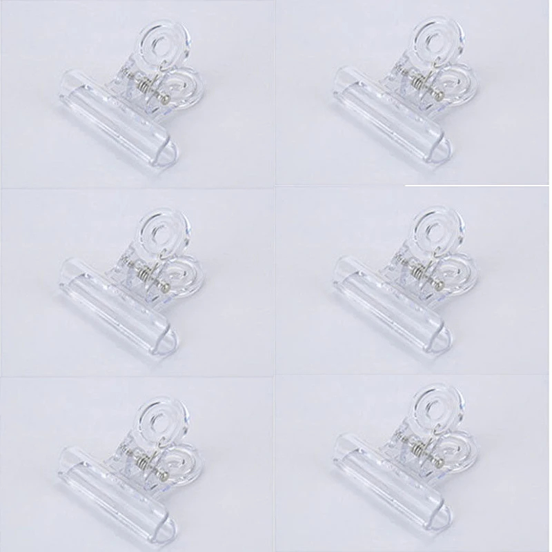 Transparent Clips Горячее предложение 6 шт. русианские кривые зажимы для ногтей Стекловолоконные инструменты для наращивания ногтей CNT 66 - Цвет: Transparent Clips