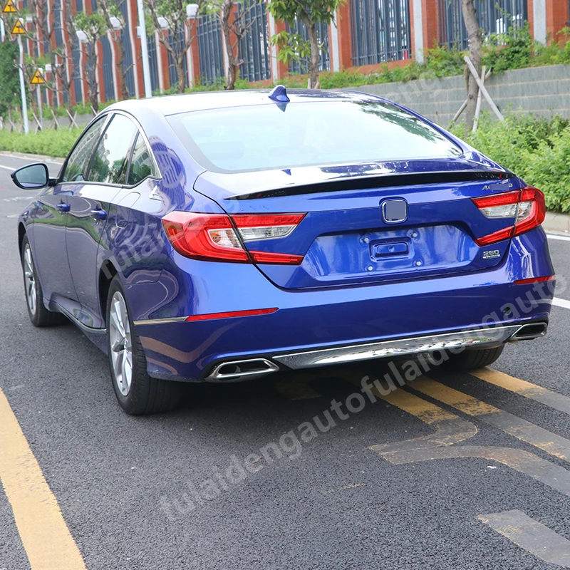 1 шт. для Honda Accord- углеродное волокно ABS хромированный задний бампер нижний протектор порога крышка отделка автомобиля Стайлинг