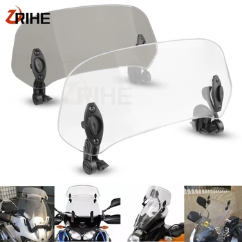 

Motorcycle Adjustable Clip On Windshield Extension Spoiler Windscreen Air Deflector FOR YAMAHA FJ-09 / FJR1300ES / FZ1