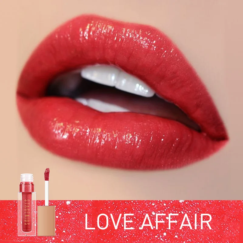 05 LOVE AFFAIR STAGENIUS Жидкий блеск для губ водонепроницаемый стойкий антипригарный мерцающий Увлажняющий блеск для губ блеск для макияжа губ - Цвет: 05 LOVE AFFAIR