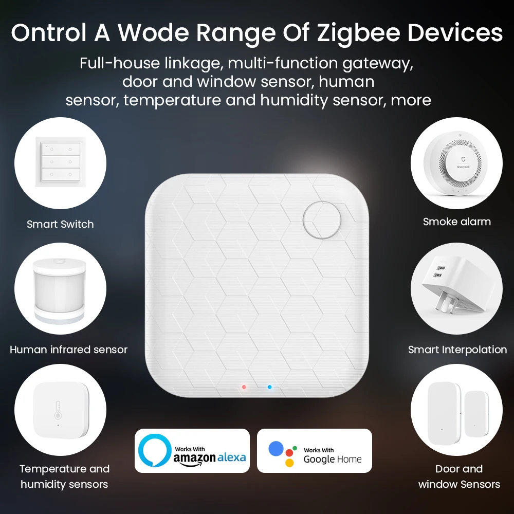 Remoto sem Fio Controle de Bluetooth Tuya Wifi Zigbee Inteligente Gateway Hub Controle Vida App Via Alexa Google Casa Sig-mesh 2 Tuya wifi zigbee inteligente gateway hub controle