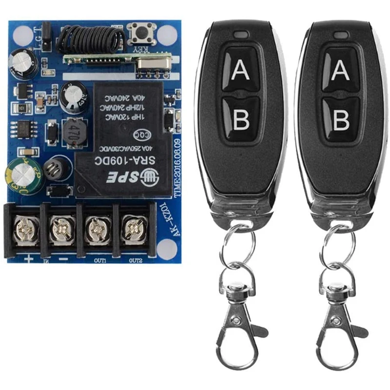 12V Remote Control Switch 40A Power Radio Controller Wireless RF Receiver 3000W 433Mhz | Электроника