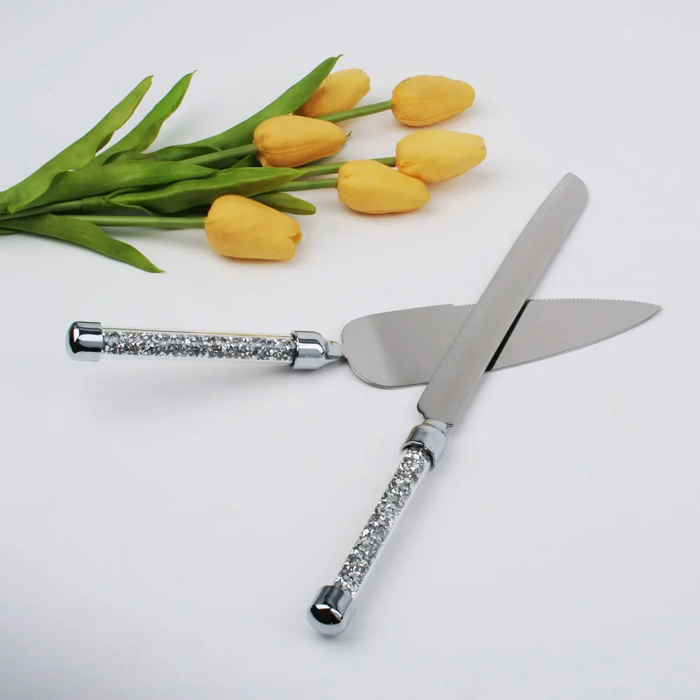 Decorative Floral Stainless Steel Cake Knife