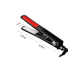 Профессиональный Выпрямитель для волос, бигуди для волос, утюжок для волос, отрицательные ионы, инфракрасный выпрямитель для волос, светодиодный дисплей