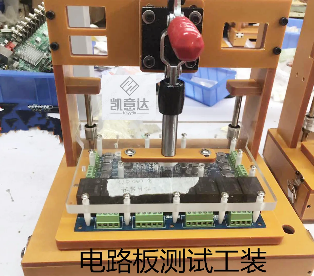 

Custom PCB Test Stand Fixtures Bluetooth Module Function Test Stand Bakelite Organic Board