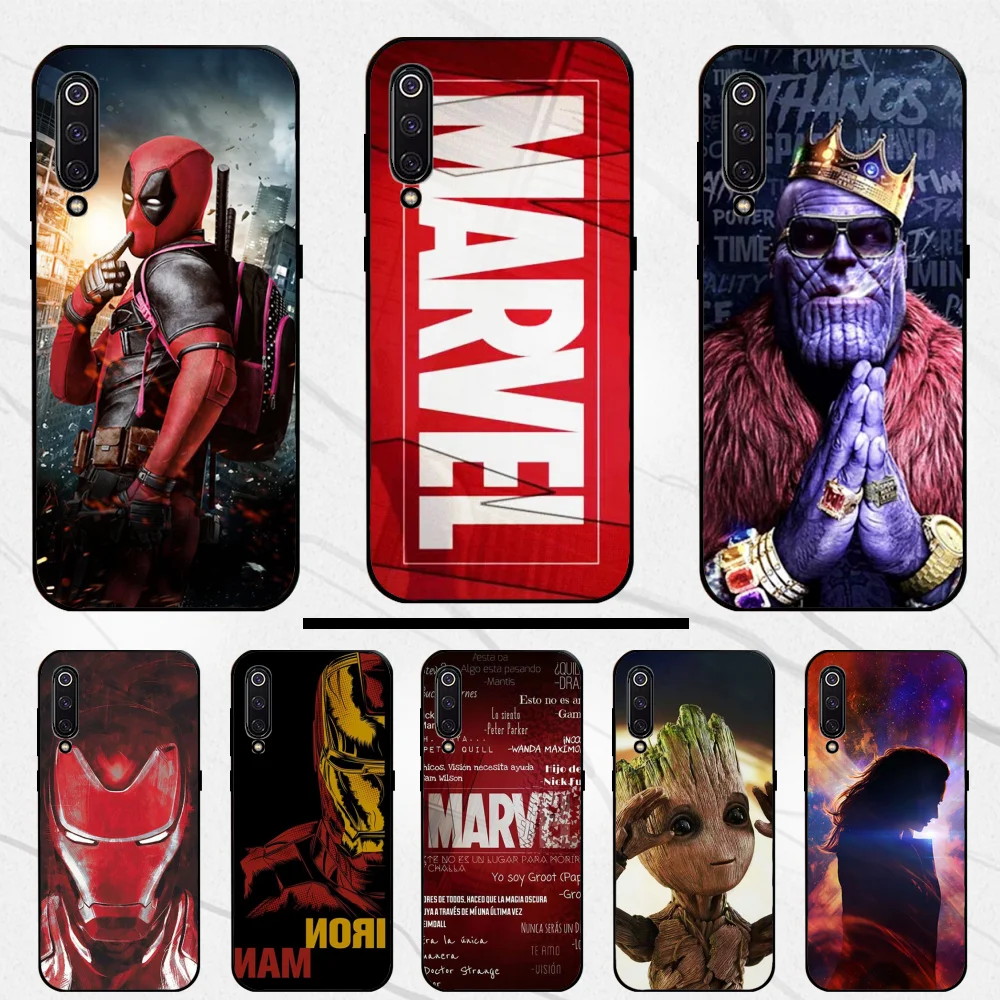 Для xiao Mi 8 чехол с героями Marvel сделай сам для телефона рисунком в виде ракушки Xiaomi 9